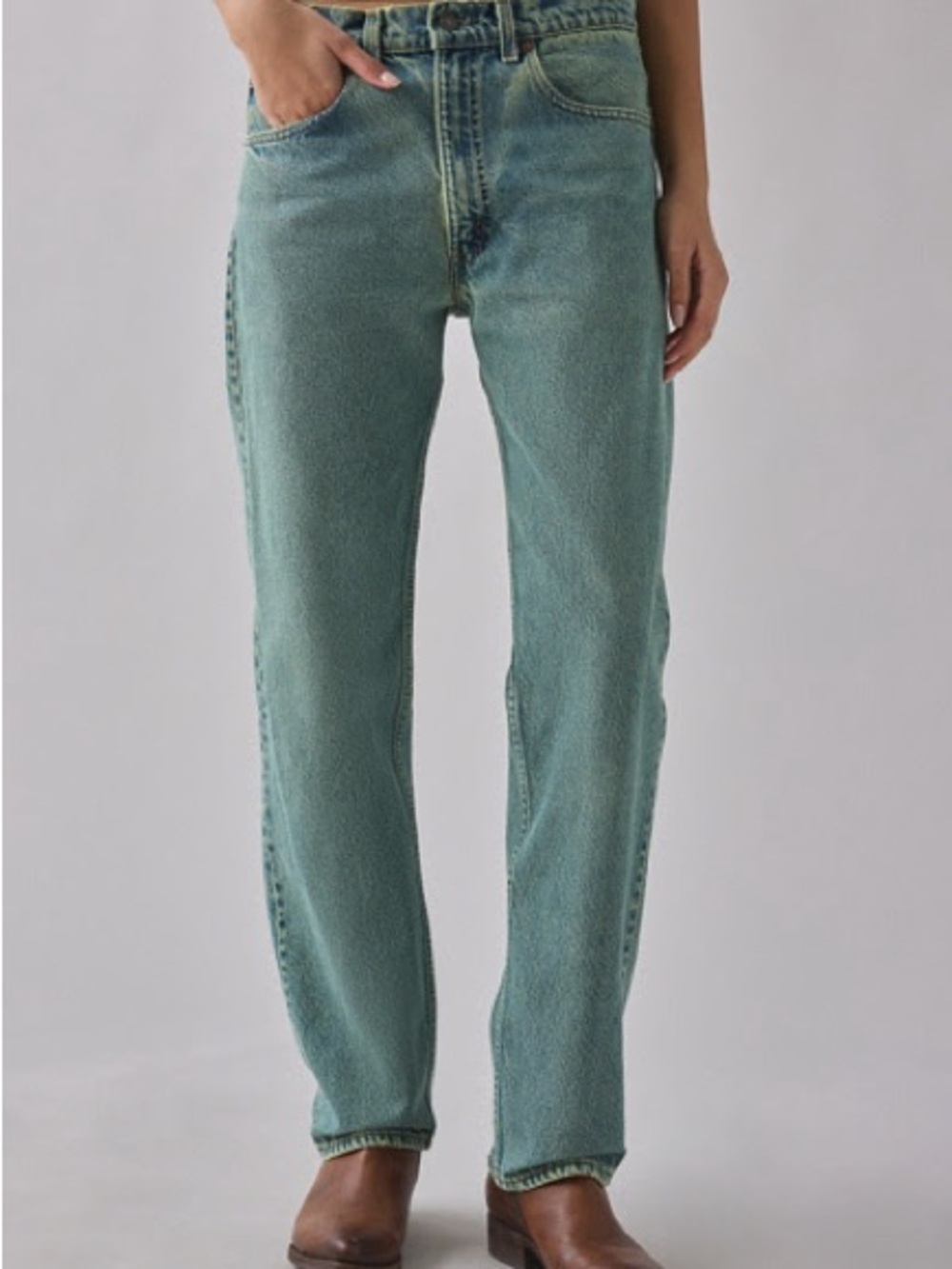 ReMade by UO Levi's Overduyed green loose Jeans - Picture 1 of 2